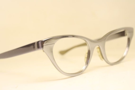 Vintage Cateye Glasses Tura Gray Unused - image 1