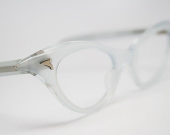 White cat eye glasses  vintage cateye eyeglasses frames