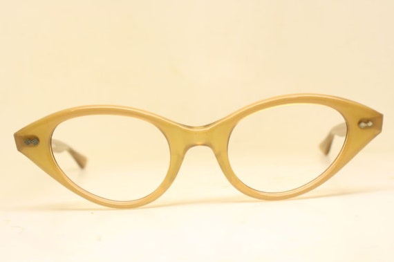 vintage cat eye glasses rust cateye frames unused - image 2