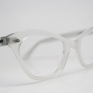 White Vintage 1950&#39;s Glasses Unused Cat Eye Glasses 50&#39;s Sunglasses