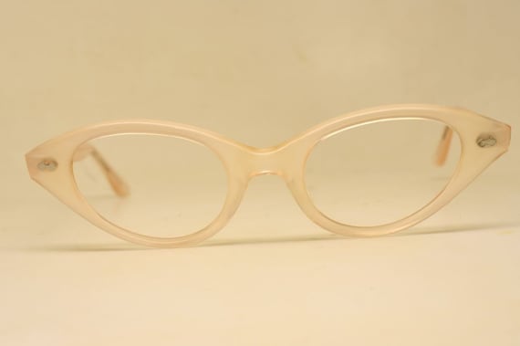 Large Unused Pink Vintage 1960 s Cat Eye Glasses Gem