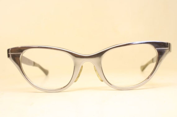 Vintage Cateye Glasses Tura Gray Unused - image 2