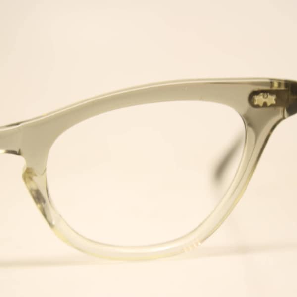 Vintage Gray Fade Cat Eye Glasses Frames New Old Stock