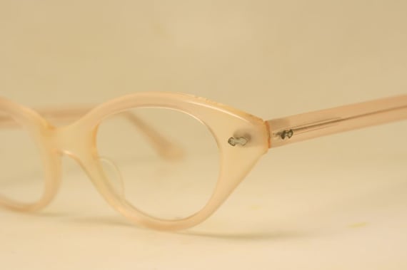 Large Unused Pink Vintage 1960 s Cat Eye Glasses Gem
