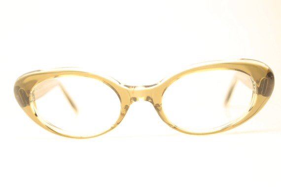 Vintage Eyewear Brownsmoke Small Cat Eye Glasses … - image 2