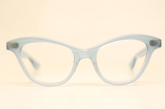 Light Blue cat eye eyeglasses vintage cat eye gla… - image 3