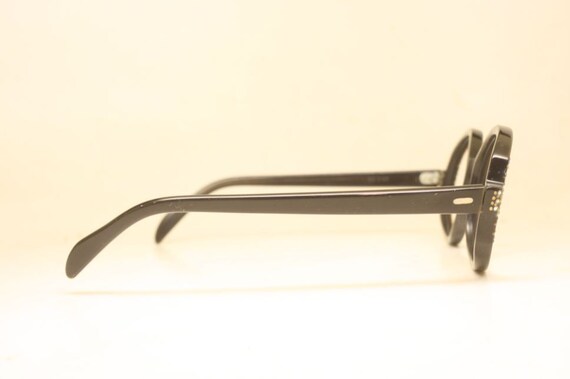 Unused Vintage Black Rhinestone Cat Eye Glasses - image 5
