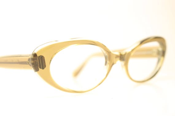 Vintage Eyewear Brownsmoke Small Cat Eye Glasses … - image 3