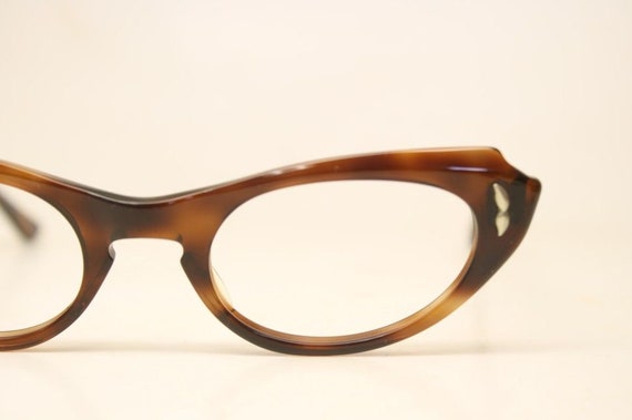 Unused Tortoise vintage cat eye eyeglasses - image 1