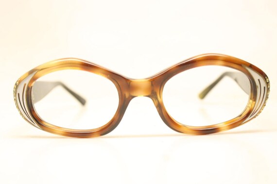 Unused Rhinestone Vintage Cat eye glasses cat eye… - image 4
