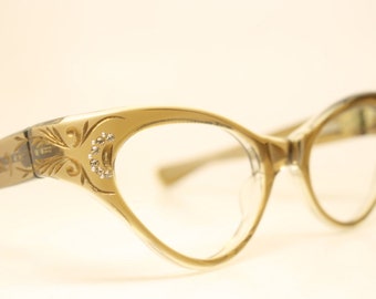 Brownsmoke cat eye glasses black vintage cateye eyeglasses