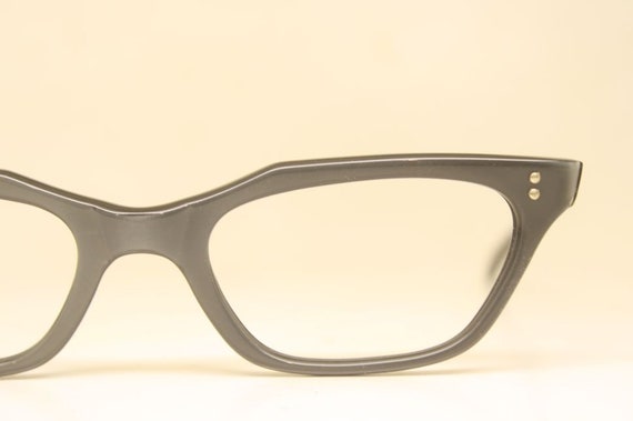 Gray Cat Eye Glasses Unused Vintage - image 1