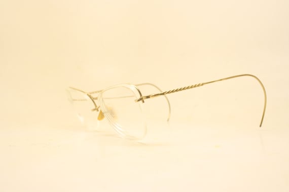 Vintage Cat Eye Glasses White Small 1960s Glasses… - image 2