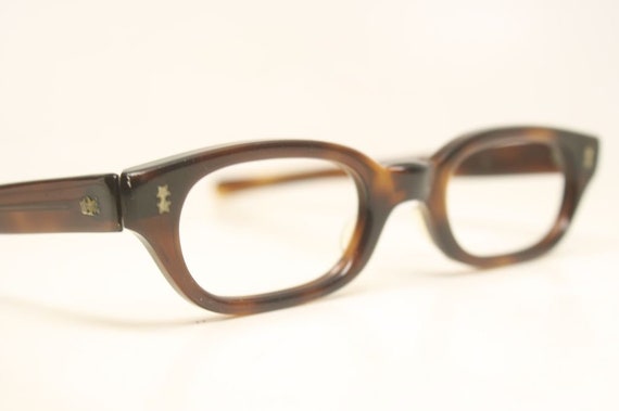 Tortoise Vintage 1950s Glasses Unused Cat Eye Gla… - image 3