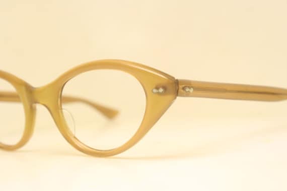 vintage cat eye glasses rust cateye frames unused - image 1