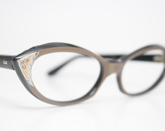 Rhinestone Cat eye glasses vintage cat eye sunglasses
