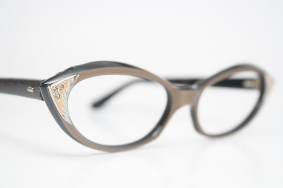 Rhinestone Cat eye glasses vintage cat eye sunglas
