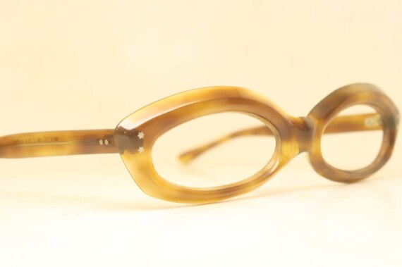Unused Unique Tortoise cat eye frames vintage gla… - image 4