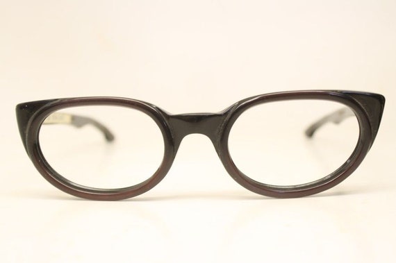 Small Unused Black Purple vintage cat eye eyeglas… - image 2