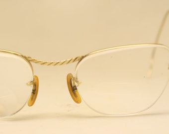 Vintage Eyewear 1/10 12k Gold Filled 1960s Cat Eye Glasses