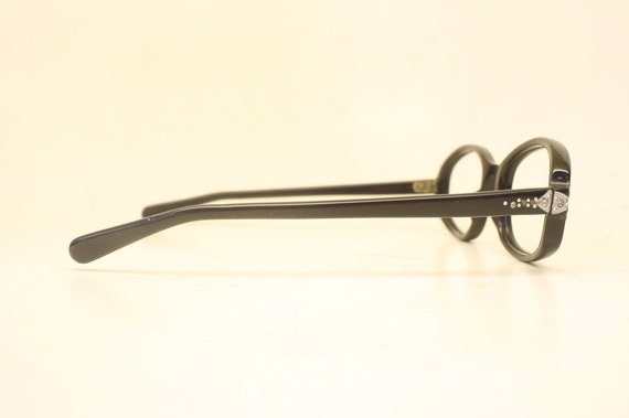 Vintage Cat Eye Glasses Black Small 1960s Glasses… - image 4