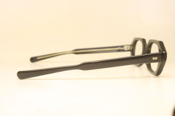 Vintage Glasses Unused Octagonal Rhinestone Cat E… - image 5