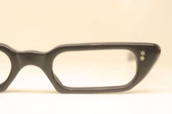 Small Black Vintage Glasses Cat Eye Glasses Retro… - image 1