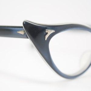 beautiful blue vintage cat eye glasses retro
