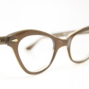 cat eye glasses brown vintage 1950 glesses cateye 1950 eyeglasses