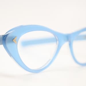 Vintage cat eye glasses Blue cateye eyeglasses NOS