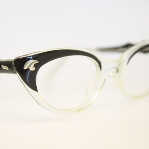 Black Clear cat eye glasses fade vintage eyeglass frames