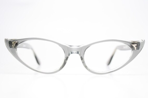 Gray Vintage Cat Eye Glasses Unused Cat Eye Eyegl… - image 2