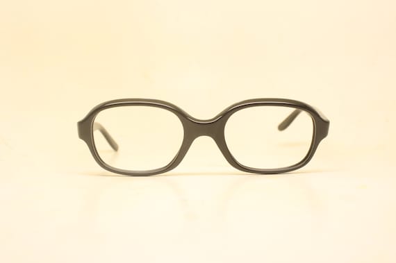Vintage Cat Eye Glasses Black Medium 1960s Glasse… - image 1