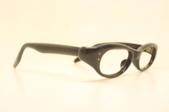 Vintage J.MONIQUE Cat Eye Glasses Black Small 196… - image 3