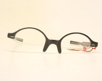 Vintage Cat Eye Glasses Black Small 1960s Glasses Unused