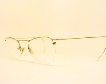 Vintage Cat Eye Glasses White Small 1960s Glasses Unused