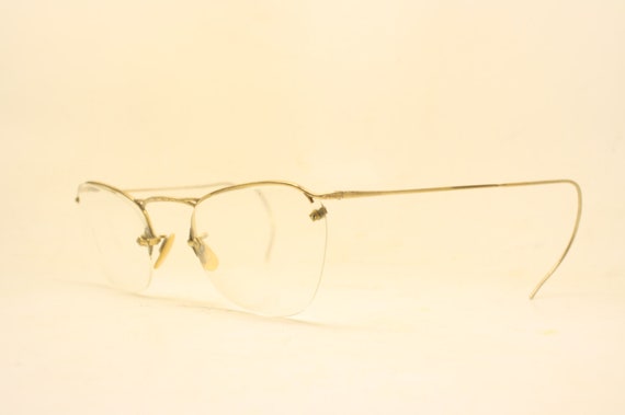 Vintage Cat Eye Glasses White Small 1960s Glasses… - image 1