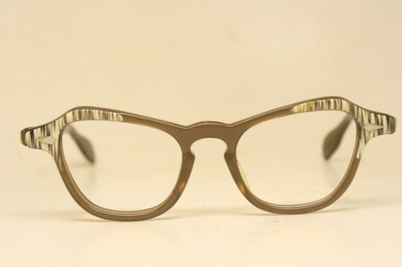 American Optical Cat Eye Glasses Brown 1960s glas… - image 2