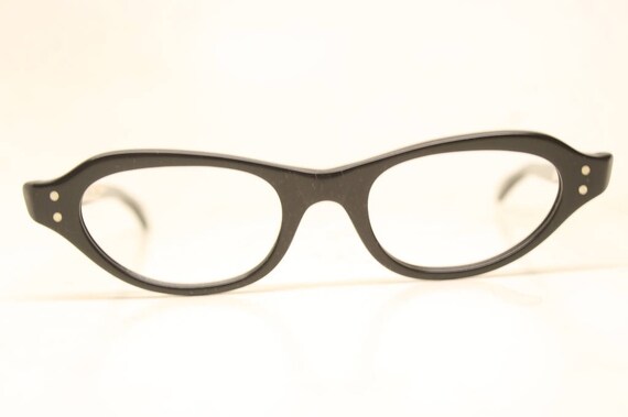 Unused Black Vintage Cat eye glasses cat eye fram… - image 5