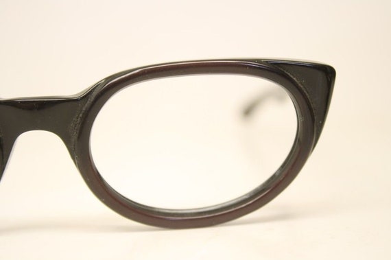Small Unused Black Purple vintage cat eye eyeglas… - image 3