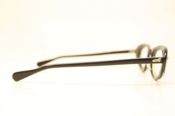 Cat Eye Glasses Small Unused Black vintage cateye… - image 5