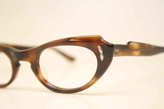Unused Tortoise vintage cat eye eyeglasses - image 4
