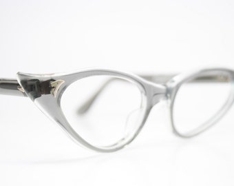 Gray Vintage Cat Eye Glasses Unused Cat Eye Eyeglasses