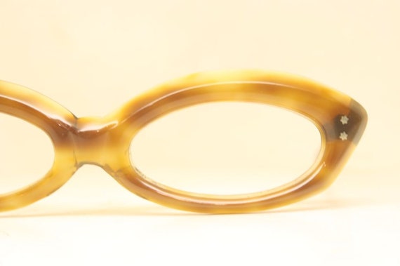 Unused Unique Tortoise cat eye frames vintage gla… - image 3