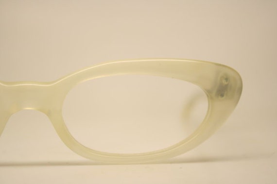 cat eye glasses white vintage cateye frames - image 3