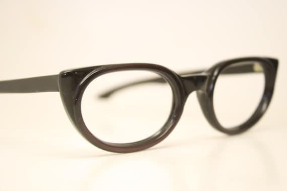 Small Unused Black Purple vintage cat eye eyeglas… - image 4