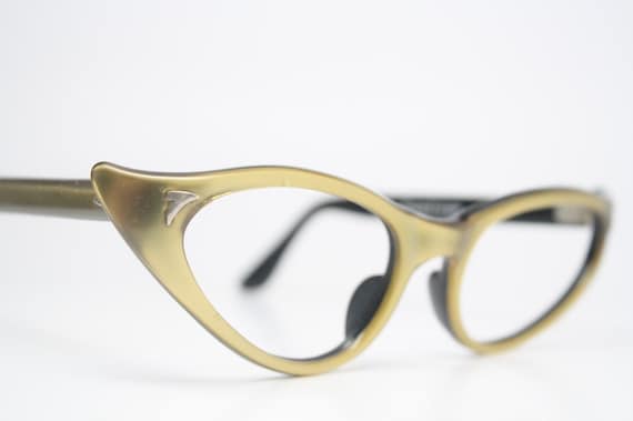 Green cat eye eyeglasses  vintage cat eye glasses… - image 3