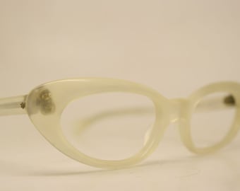 cat eye glasses white vintage cateye frames