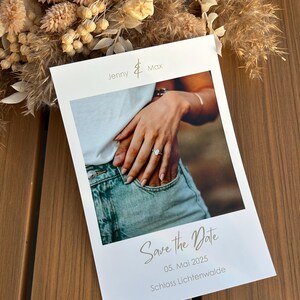 Save-the-date kaart voor bruiloft | Huwelijksuitnodiging