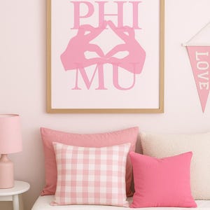 Phi Mu Wall Print